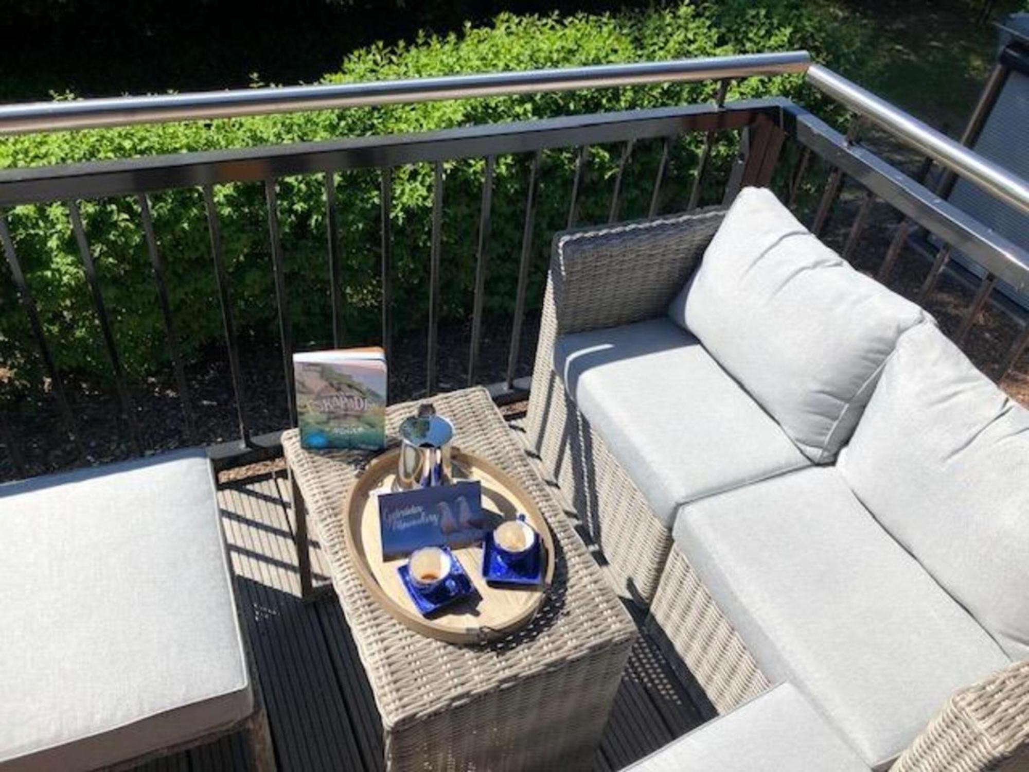 Traumhaftes Appartement Mit Balkon - Odins Blick Wohnung 6 - Mit Privatstrand, Sauna Lobbe Buitenkant foto